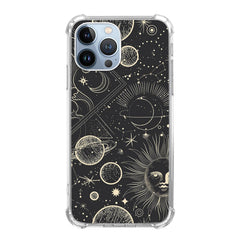 KatocZarl Vintage Zodiac Phone Case Compatible with iPhone 14 Pro ，Witchcraft Celestial Planets Phone Case for iPhone 14 Pro for Women Men Cool Trendy TPU Bumper Protective Cover Case