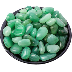 Polished Aventurine Crystal Set 0.4" 128 Pcs - Handpicked Tumbled Stones and Crystals Bulk for Healing Reiki Meditation Witchcraft and Home Decor