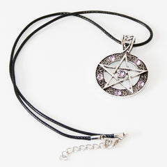 Star Pendant Necklace with Satan Symbol Design