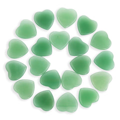 Namzi 20 Packs of Tumbled Polished Natural Green Aventurine Crystals Heart Stones Crystals and Healing Stones Quartz Bulk for Wicca Reiki Healing Energy Chakra Stones Witchcraft Supplies