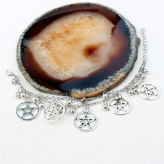 Gothic Pentagram Bracelet for Witchcraft Enthusiasts