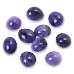 Tumbled Polished Natural Amethyst Stones Crystals and Healing Stones Quartz Bulk for Wicca Reiki Healing Energy Chakra Stones Witchcraft Supplies(10Pcs)