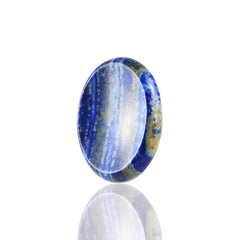 Namzi Lapis Lazuli Crystals Rock Worry Stones for Kids Oval Palm Stone Thumb Stone Crystals and Healing Stones Quartz Bulk for Wicca Reiki Healing Energy Chakra Stones Witchcraft Supplies(1PCS)