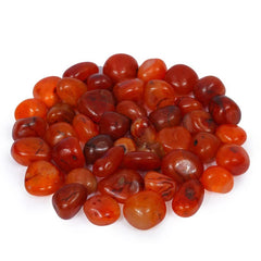 SUBSH Carnelian Bulk Healing Stones - Tumbled Stones And Crystals Bulk - Bundle Of Crystals - Polished Rocks - Crystals For Witchcraft - Stones For Jewelry Making - Crystal Kit